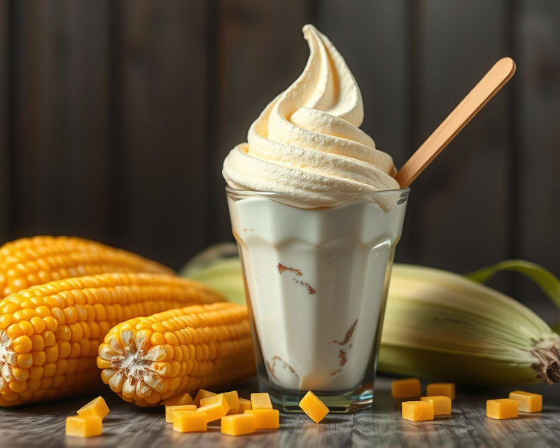 ice cream, corn